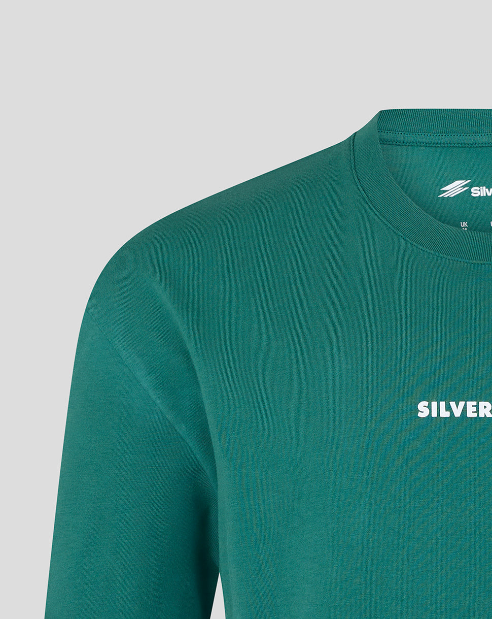 Silverstone Unisex Heritage Short Sleeve T-Shirt - Green - Green