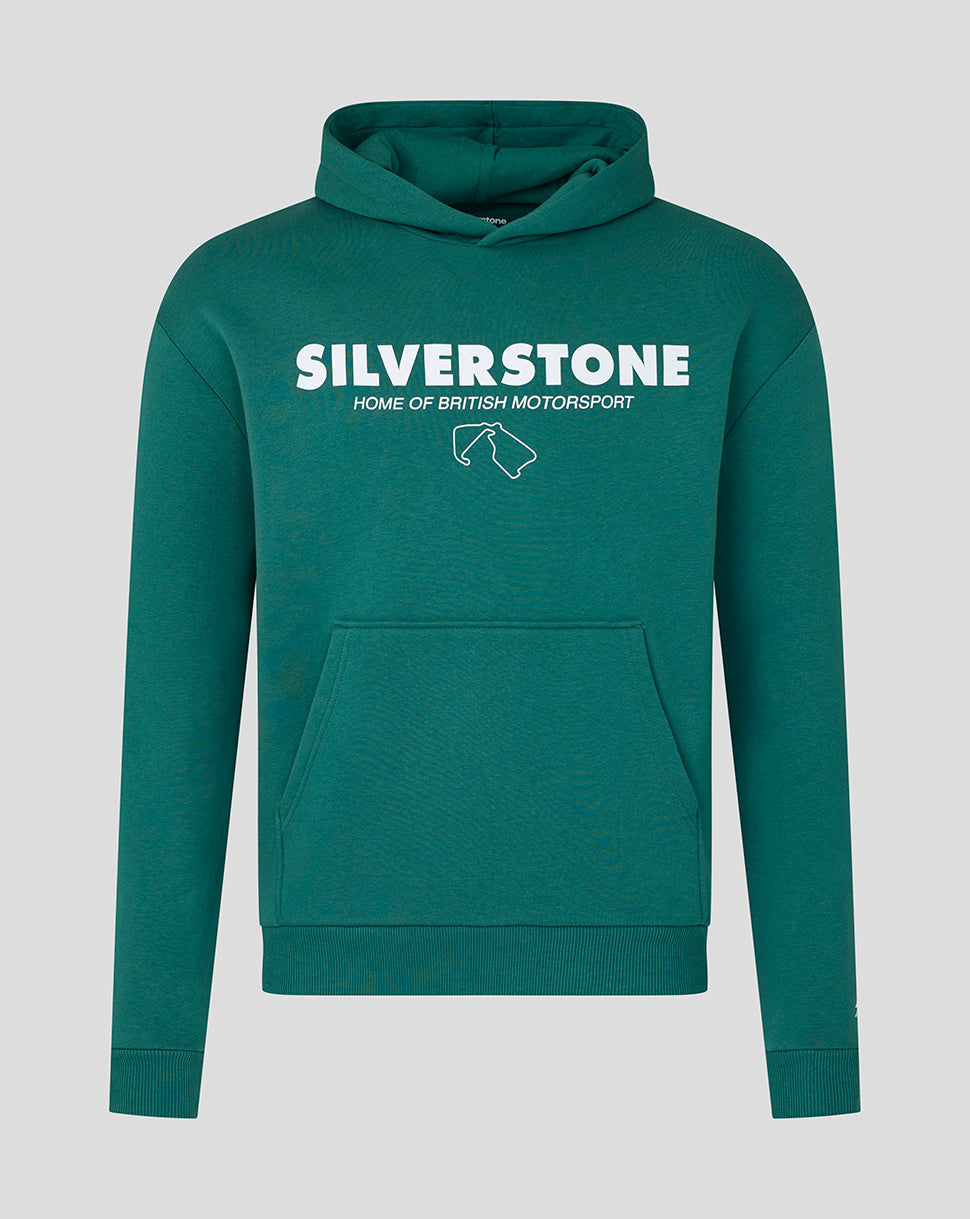 Silverstone Unisex Heritage Pullover Hoodie - Green