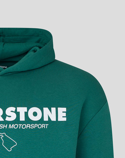 Silverstone Unisex Heritage Pullover Hoodie - Green