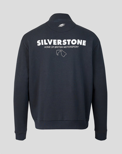 Silverstone Unisex Heritage Quarter Zip Sweater - Dark Navy