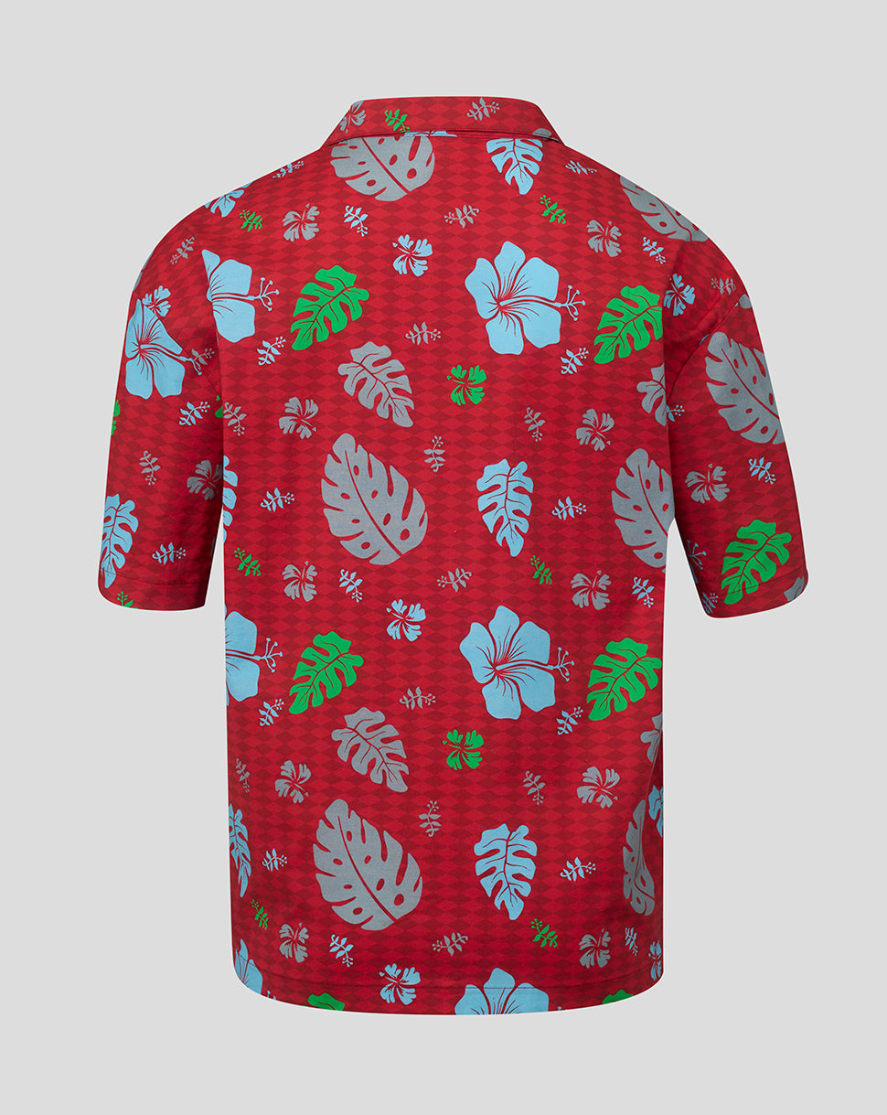 Harlequins Unisex 2026 Big Summer Kick Off Hawaiian Shirt - Red