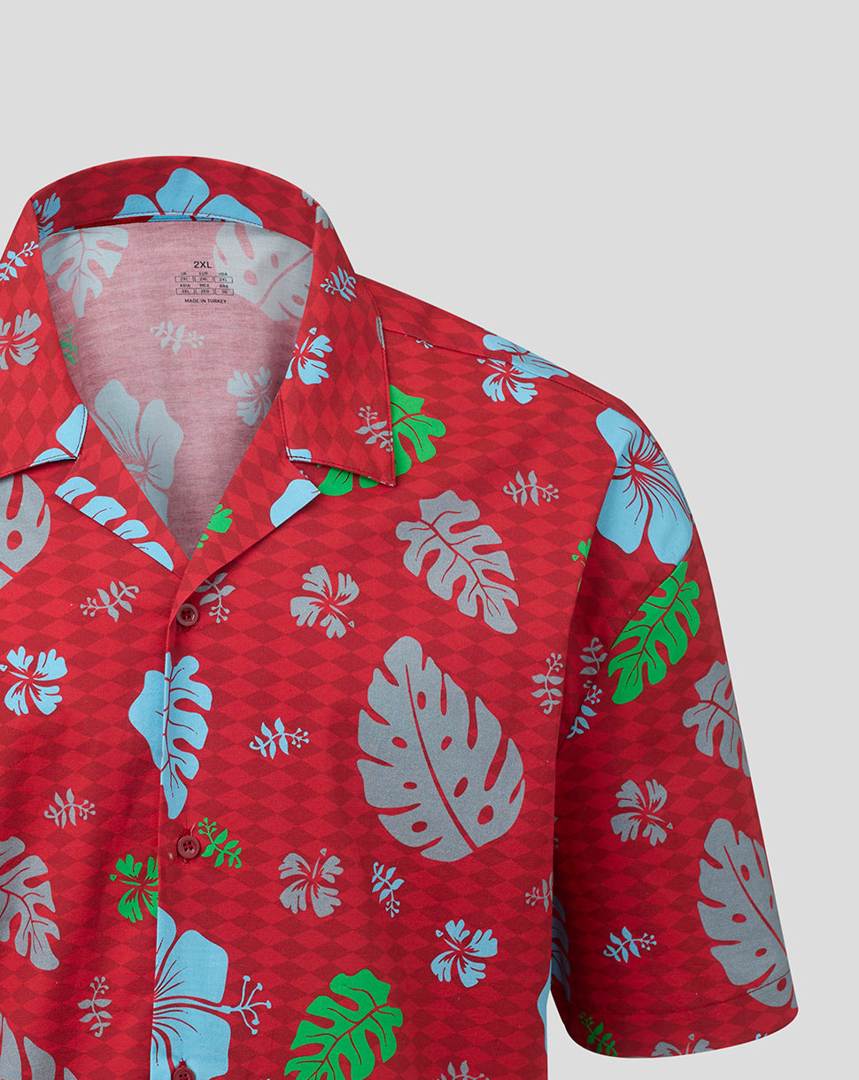 Harlequins Unisex 2026 Big Summer Kick Off Hawaiian Shirt - Red