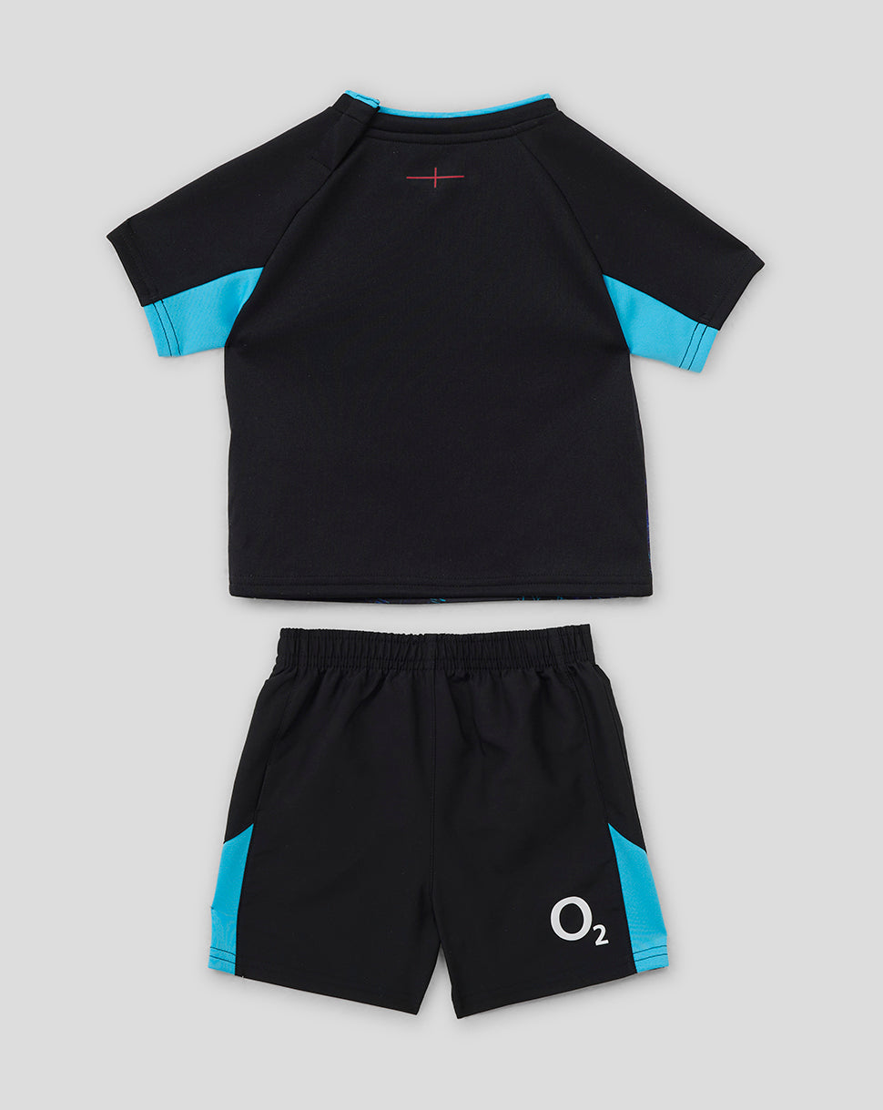 Baby’s England Rugby Alternate Short Sleeve Kit – Caviar - Caviar/Swim Cap