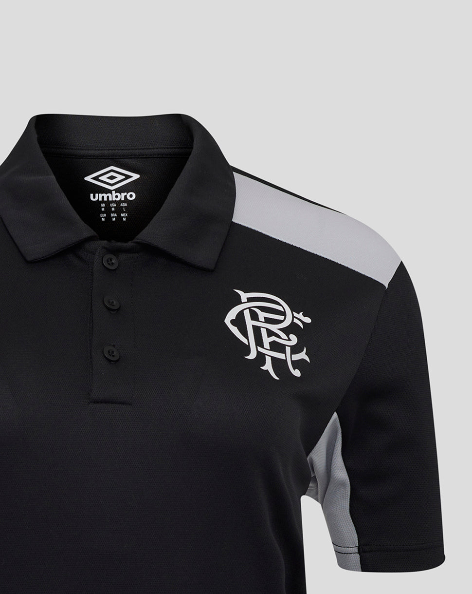 Rangers Women's 25/26 Presentation Polo - Caviar - Caviar/Micro Chip