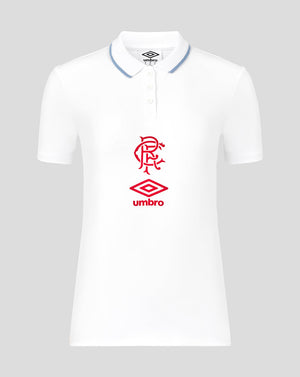 Rangers Women's 25/26 Travel Short Sleeve Polo - White