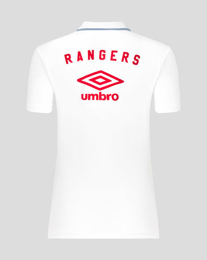 Rangers Women's 25/26 Travel Short Sleeve Polo - White