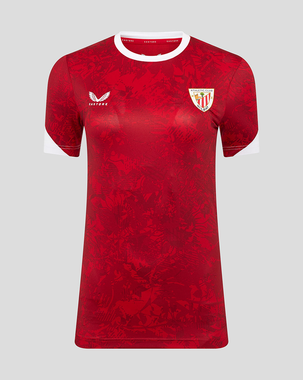 Athletic Club Women's 25/26 Home Matchday Short Sleeve Shirt - Racing Red/Brilliant White