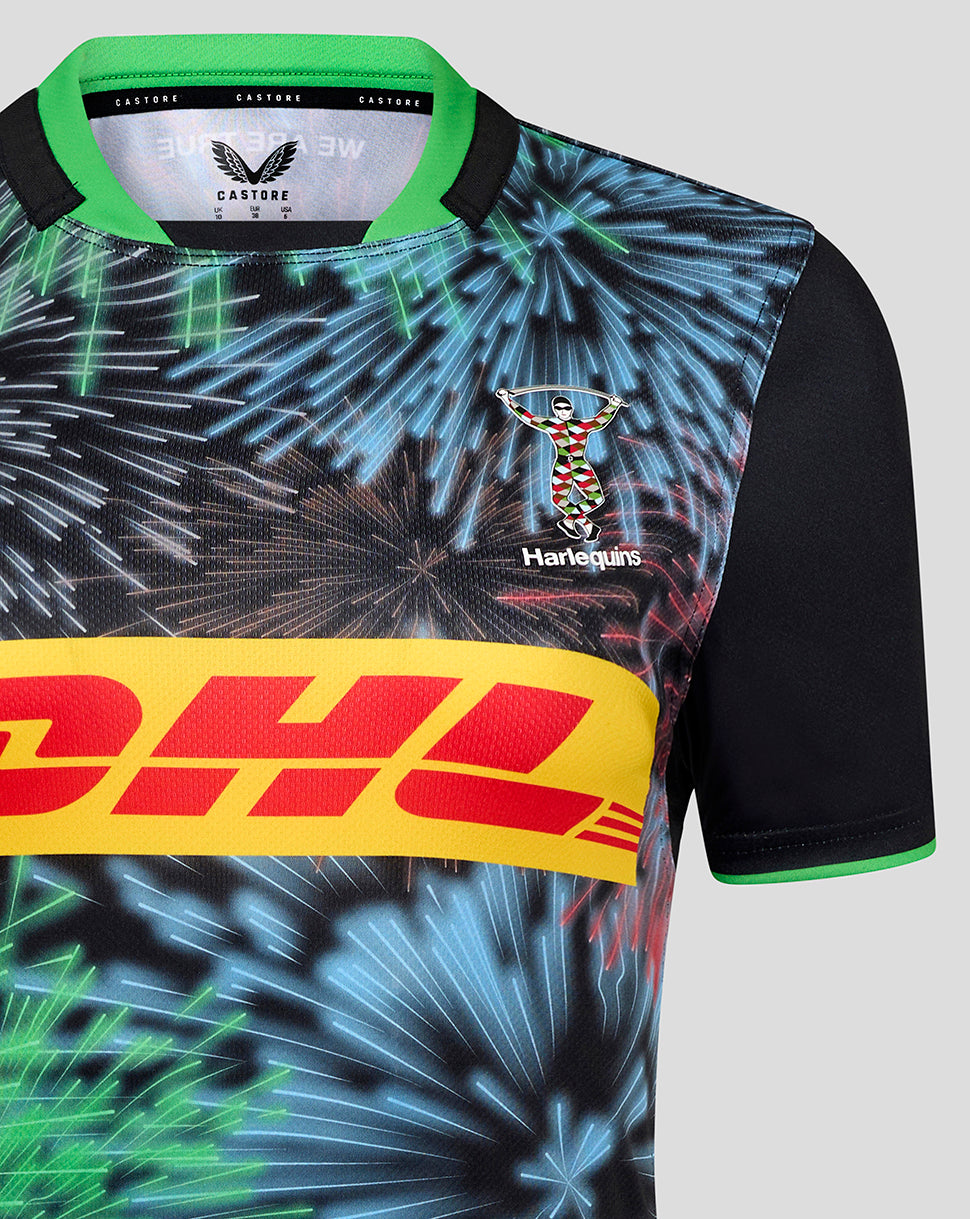 Harlequins Women's 25/26 Big Game Replica Shirt - Caviar/Classic Green