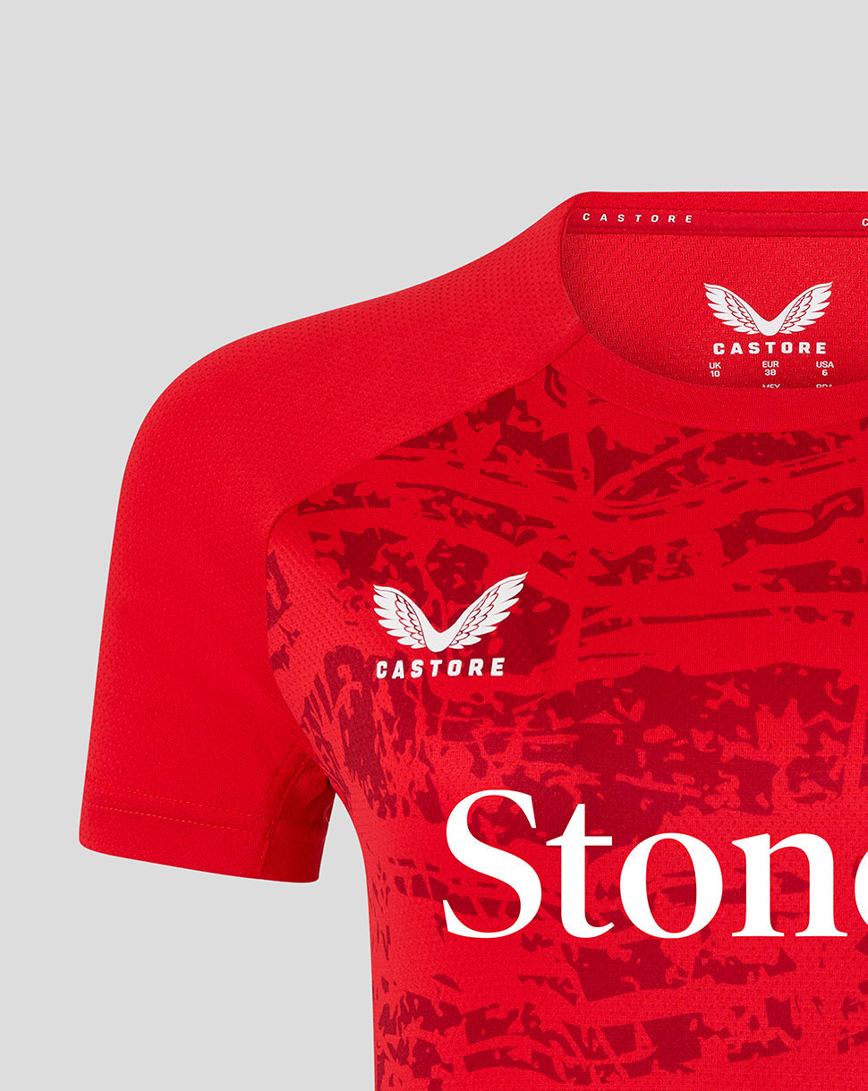 Saracens Women's 25/26 Matchday Short Sleeve Tee - Racing Red