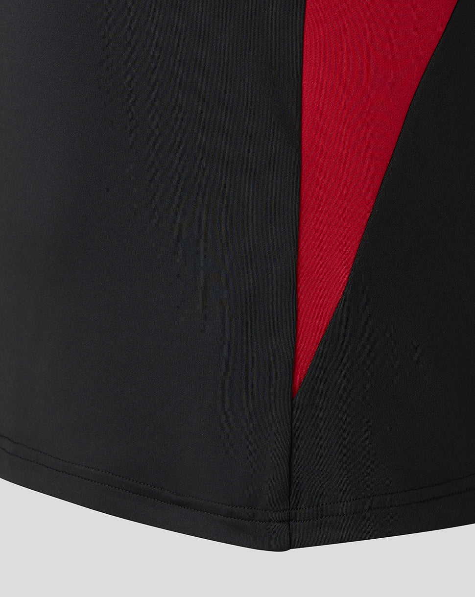 Saracens Women's 25/26 Training 1/4 Zip - Caviar - Black/Red