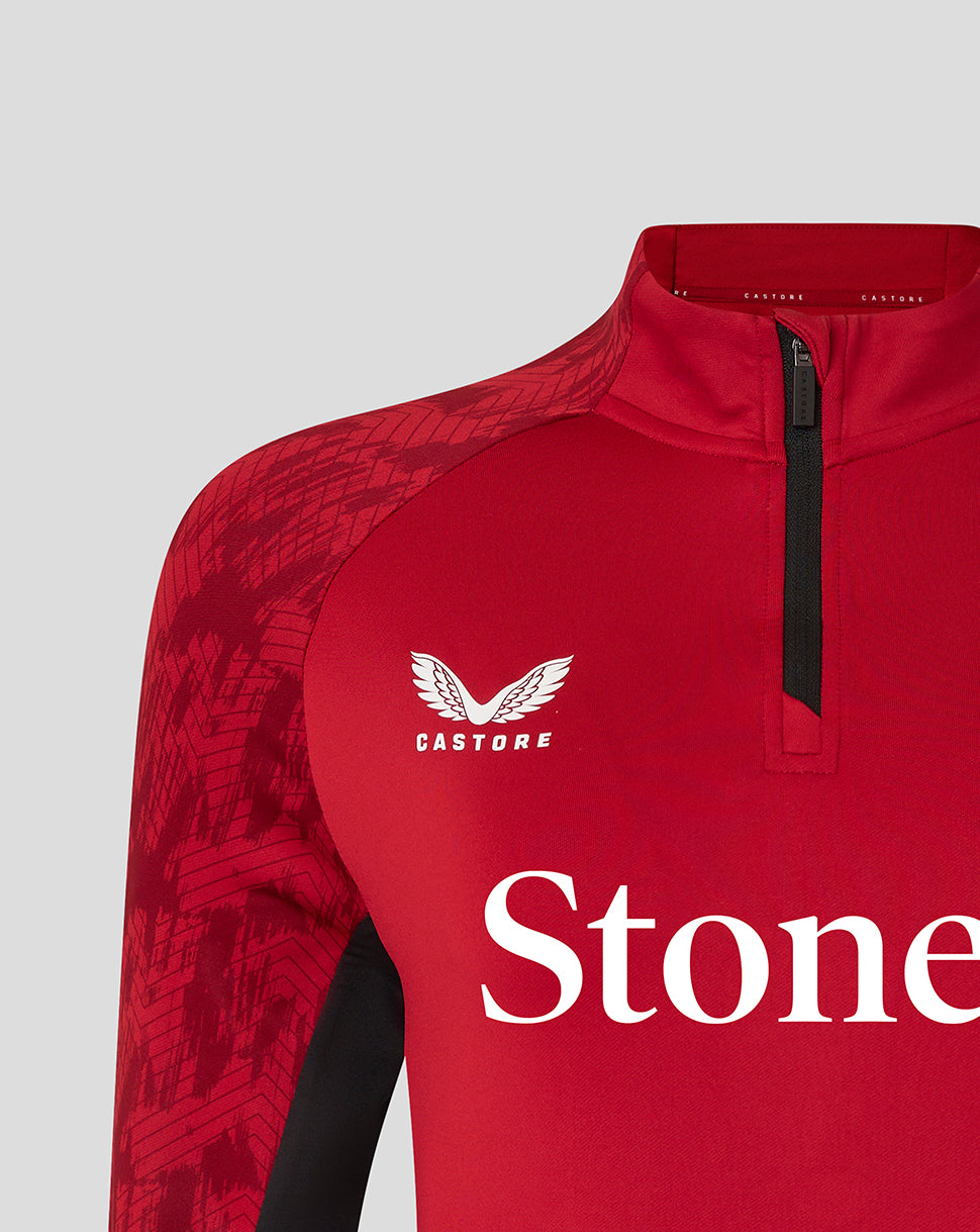 Saracens Women's 25/26 Training 1/4 Zip - Rhymthic Red - Rhythmic Red/Caviar