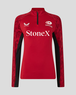 Saracens Women's 25/26 Training 1/4 Zip - Rhymthic Red