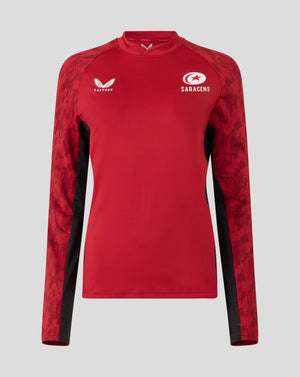 Saracens Women's 25/26 Training Drill Top - Rhymthic Red