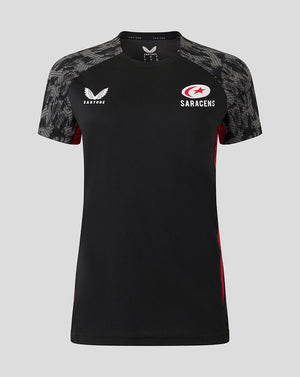 Saracens Women's 25/26 Training Short Sleeve Tee - Caviar