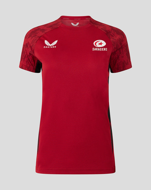 Saracens Women's 25/26 Training Short Sleeve Tee - Rhymthic Red