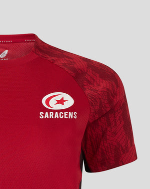 Saracens Women's 25/26 Training Short Sleeve Tee - Rhymthic Red