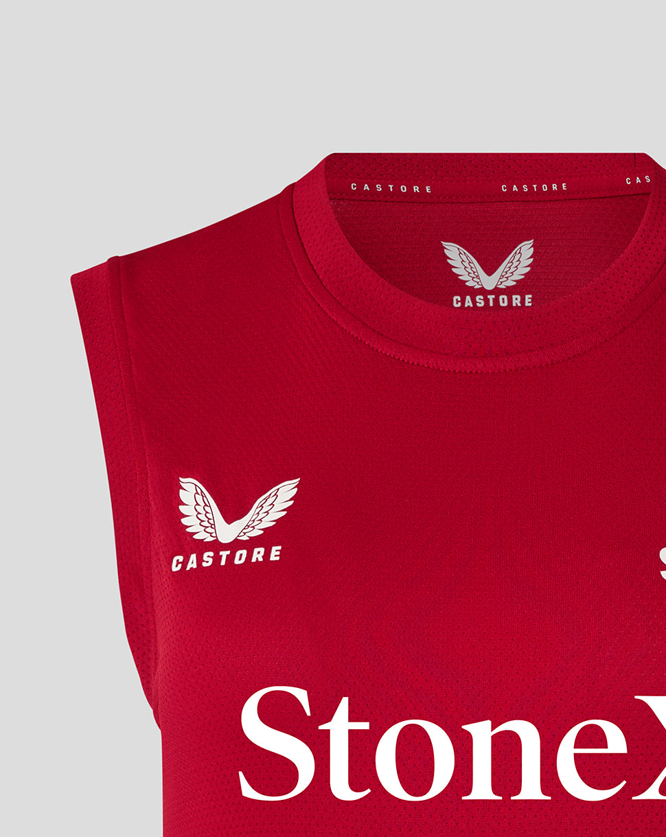 Saracens Women's 25/26 Training Vest - Rhymthic Red - Rhythmic Red/Caviar