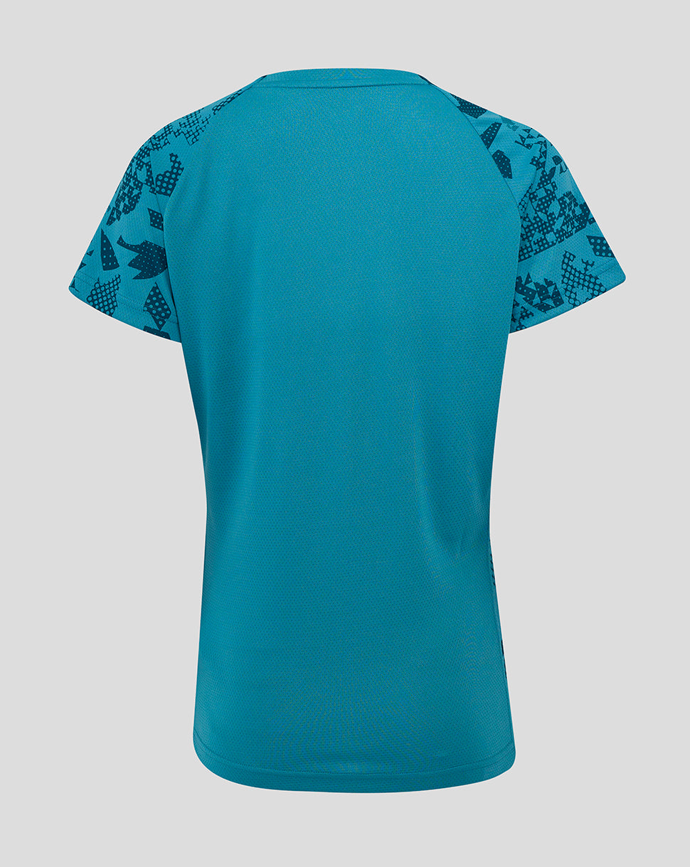 England Rugby Women’s 25/26 Performance Short Sleeve T-Shirt – Storm Blue - Storm Blue