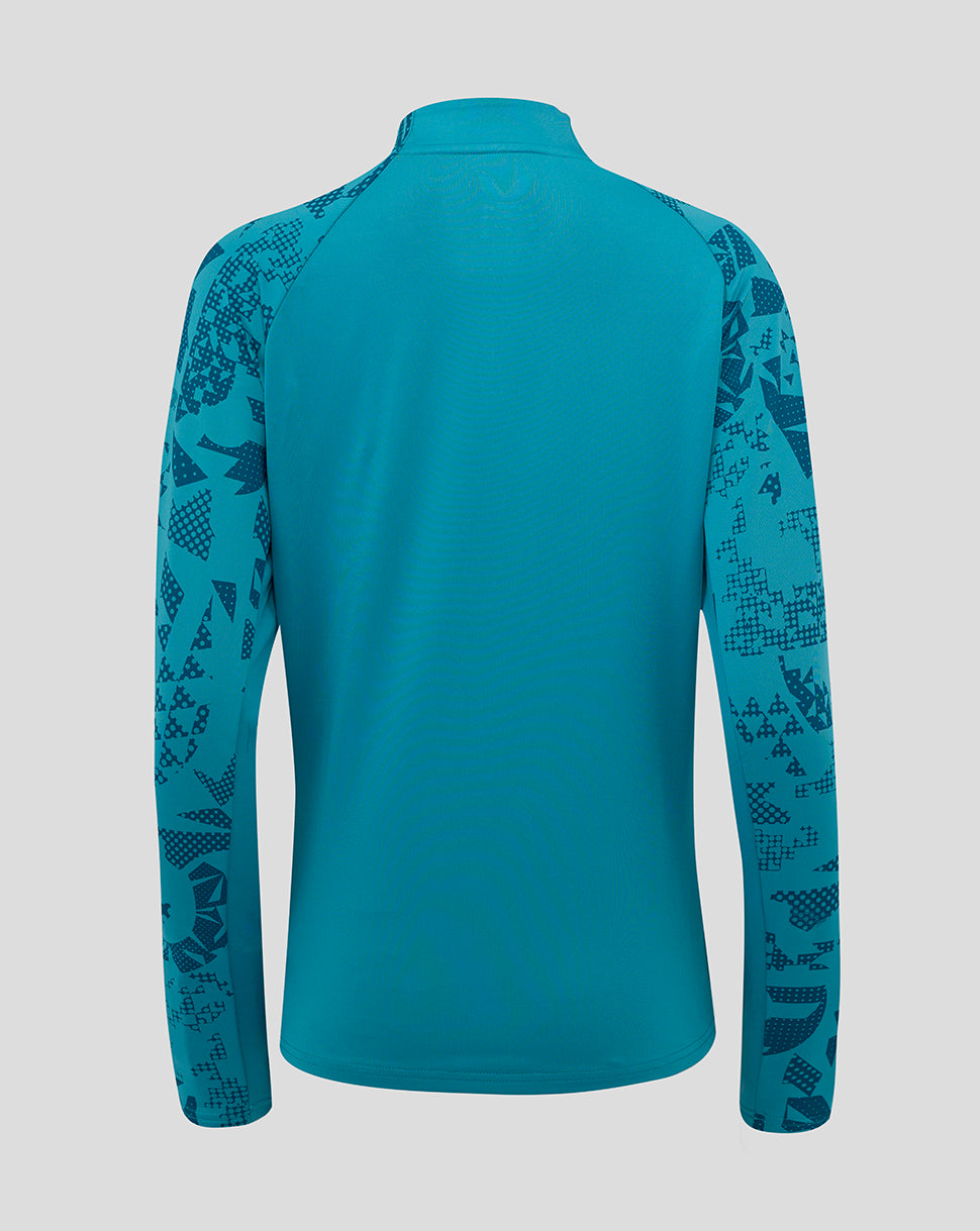 Women’s England Rugby 25/26 Performance Long Sleeve Midlayer Top – Storm Blue - Storm Blue