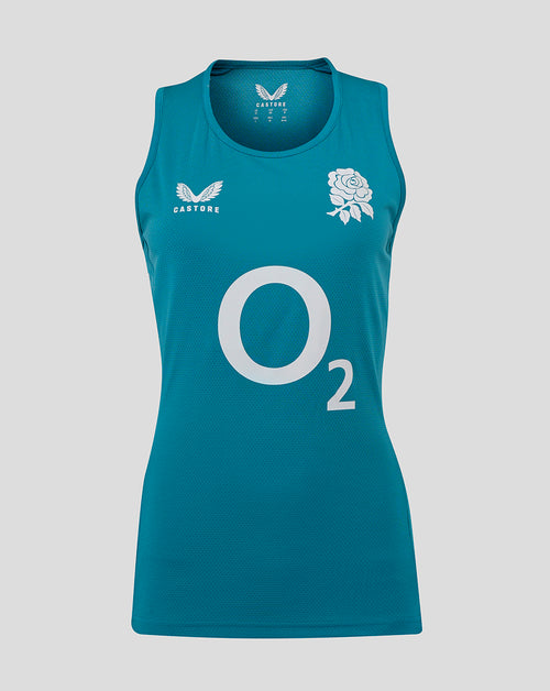 England Rugby Women’s 25/26 Performance Sleeveless Racer Back  – Storm Blue