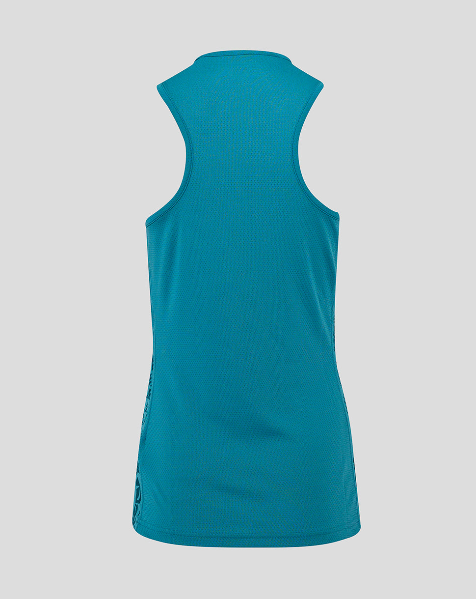 England Rugby Women’s 25/26 Performance Sleeveless Racer Back  – Storm Blue - Storm Blue