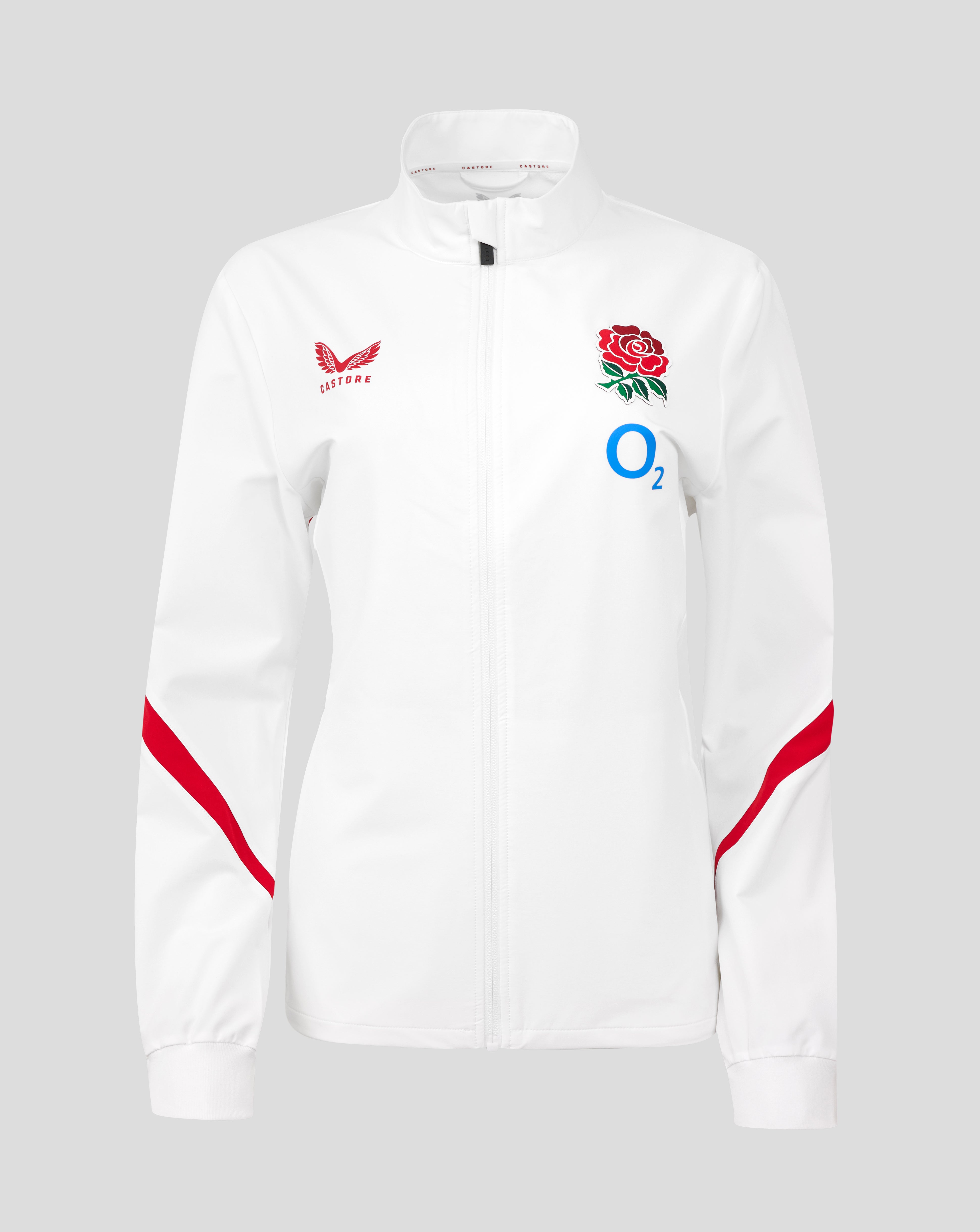 Red Roses Antham England Rugby Red Roses Long Sleeve Anthem Jacket O2 – Women's Fit ...