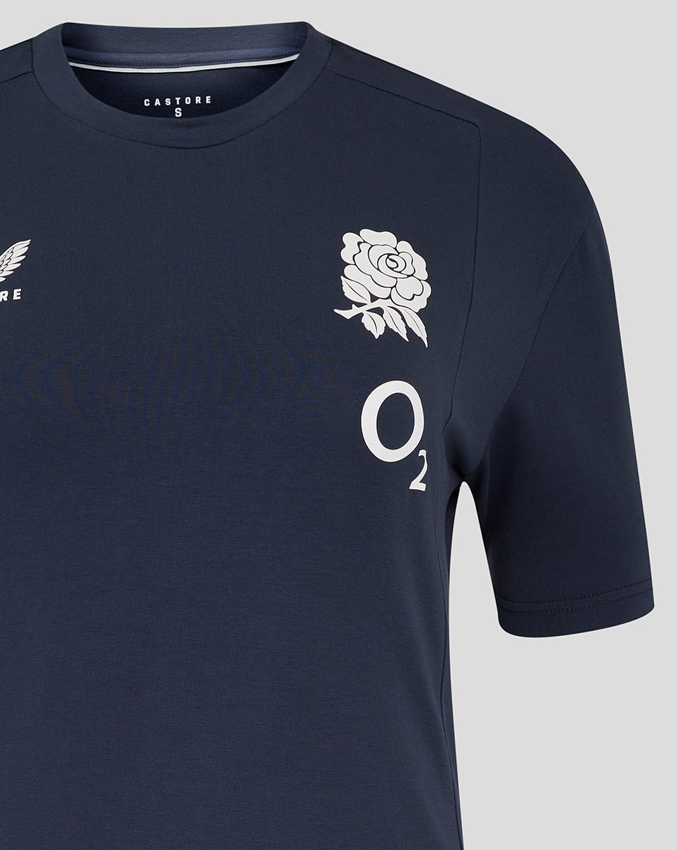 Women's England Rugby 25/26 Travel Short Sleeve Tee - Inkwell - Inkwell