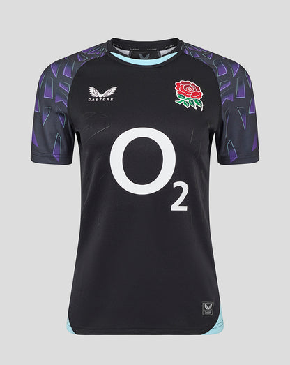 Women’s England Rugby Red Roses Pro Alternate Short Sleeve Shirt - Caviar
