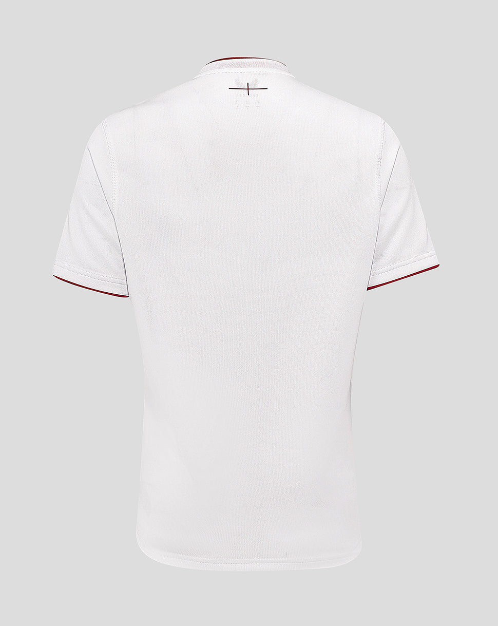 Women’s Fit England Rugby 25/26 Home Short Sleeve Shirt – Brilliant White - Brilliant White/Lipstick Red