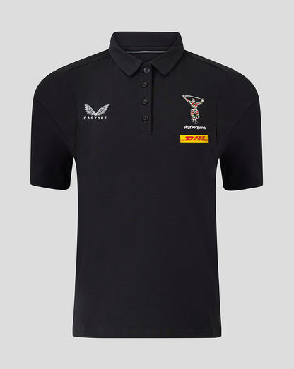 Harlequins Women's 25/26 Travel Polo Shirt