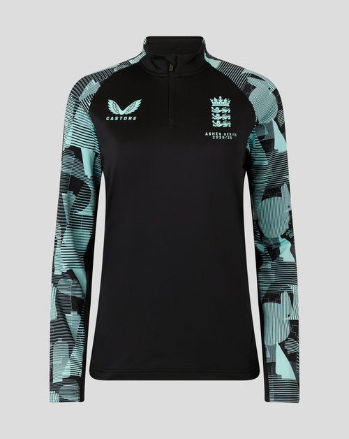 England Cricket Ashes Women's 25/26 Pro Quarter Zip Training Top