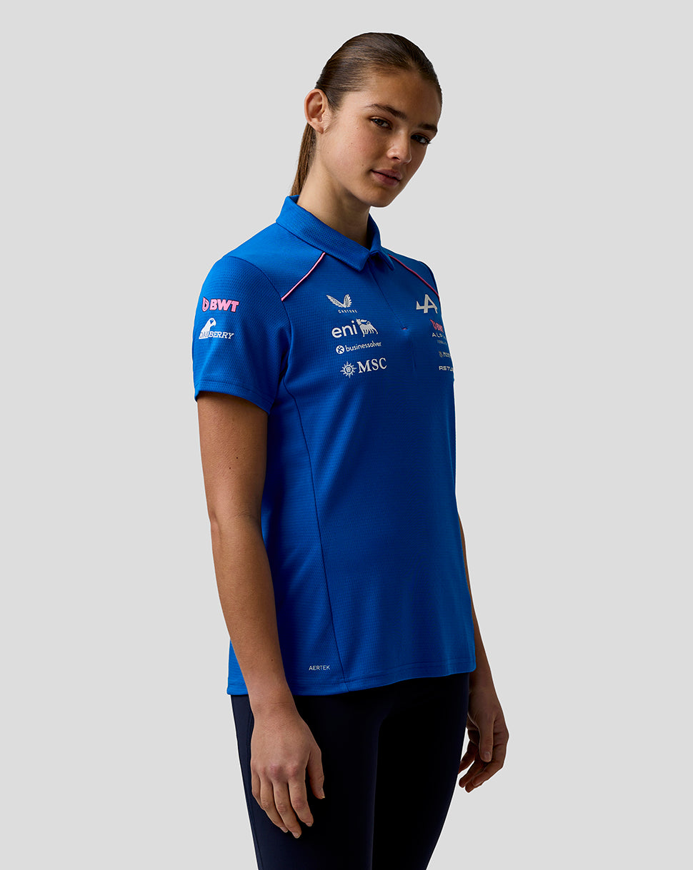 Official Women’s BWT Alpine Formula One Team Polo Shirt - Lapis Blue