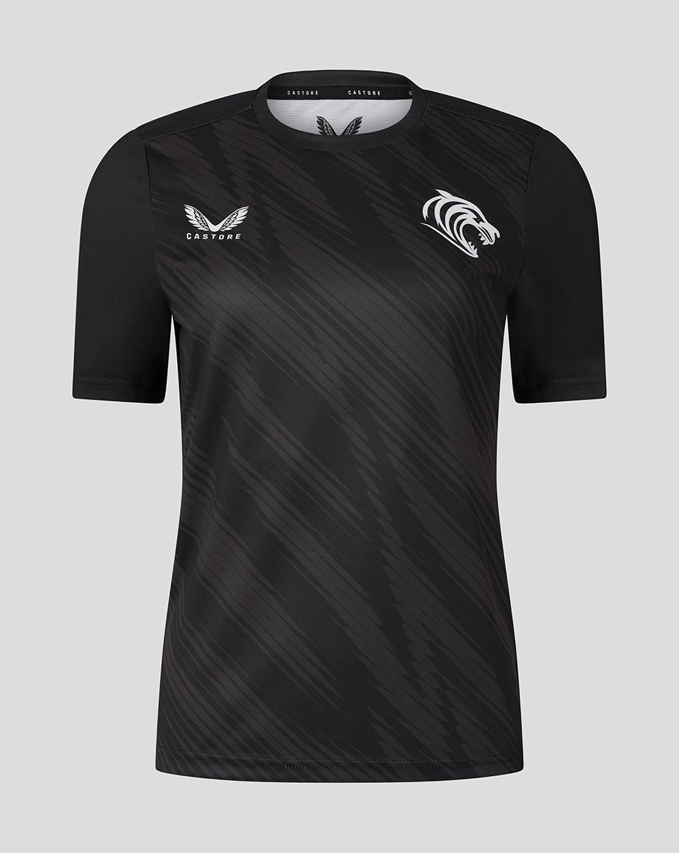 Leicester Tigers Women's 25/26 Warm Up T-Shirt - Black