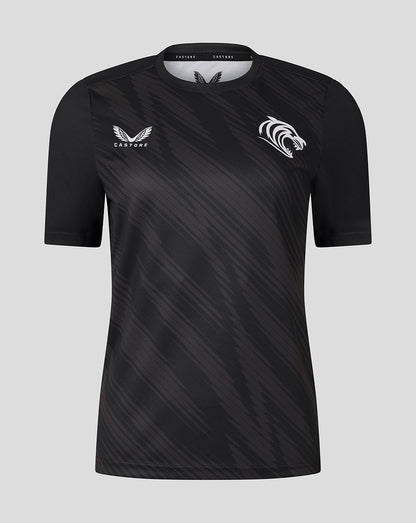 Leicester Tigers Women's 25/26 Warm Up T-Shirt - Black