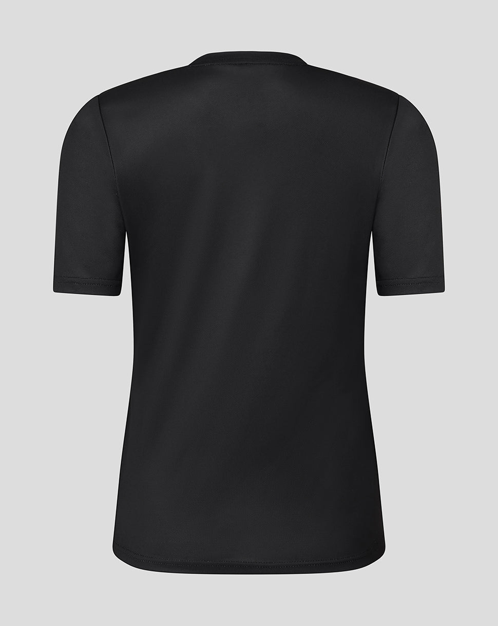 Leicester Tigers Women's 25/26 Warm Up T-Shirt - Black