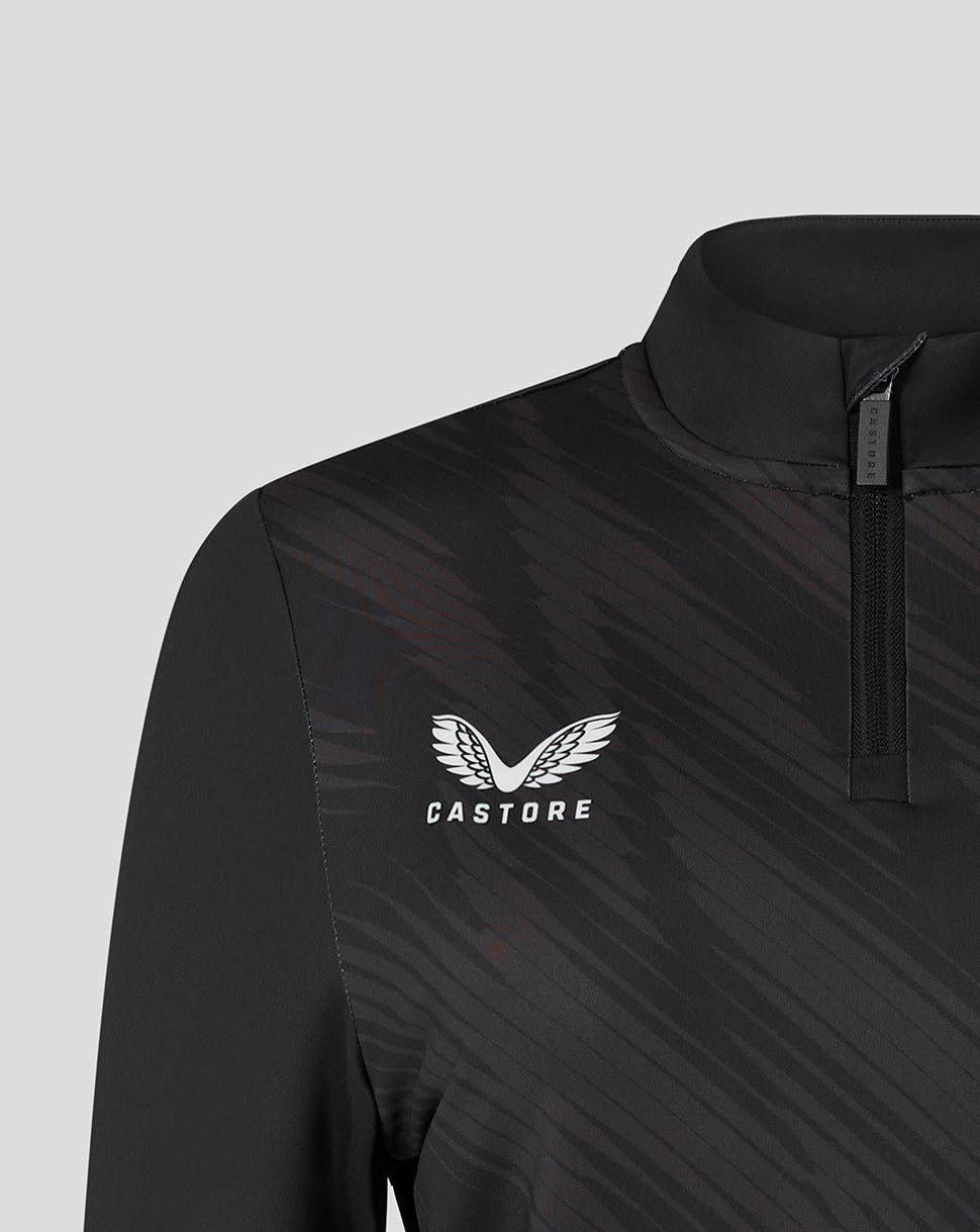 Leicester Tigers Women's 25/26 Training Quarter Zip - Black