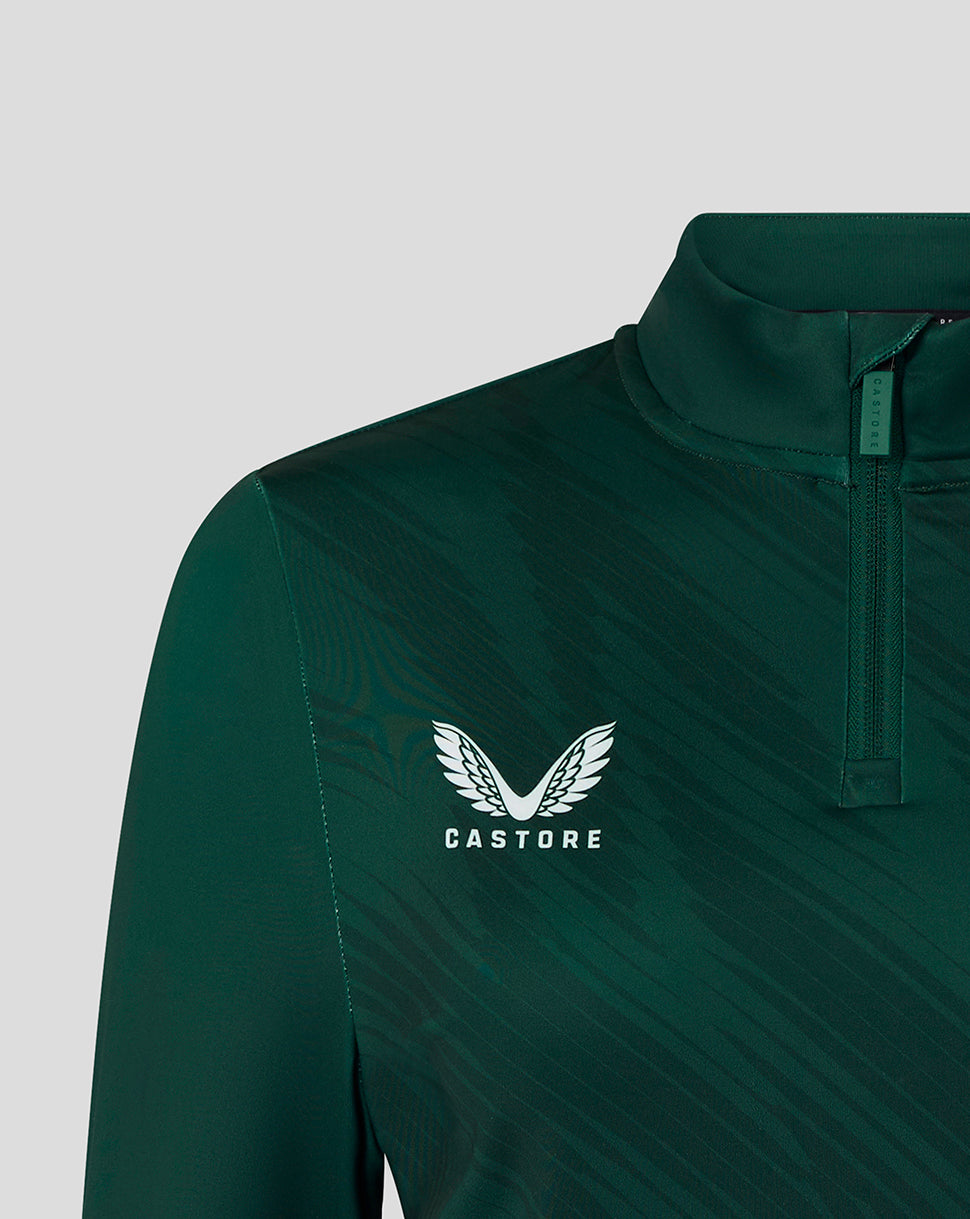 Leicester Tigers Women's 25/26 Training Quarter Zip - Dark Green - Dark Green