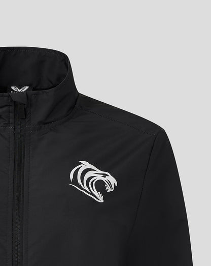 Leicester Tigers Women's 25/26 Woven Pre Match Jacket - Black