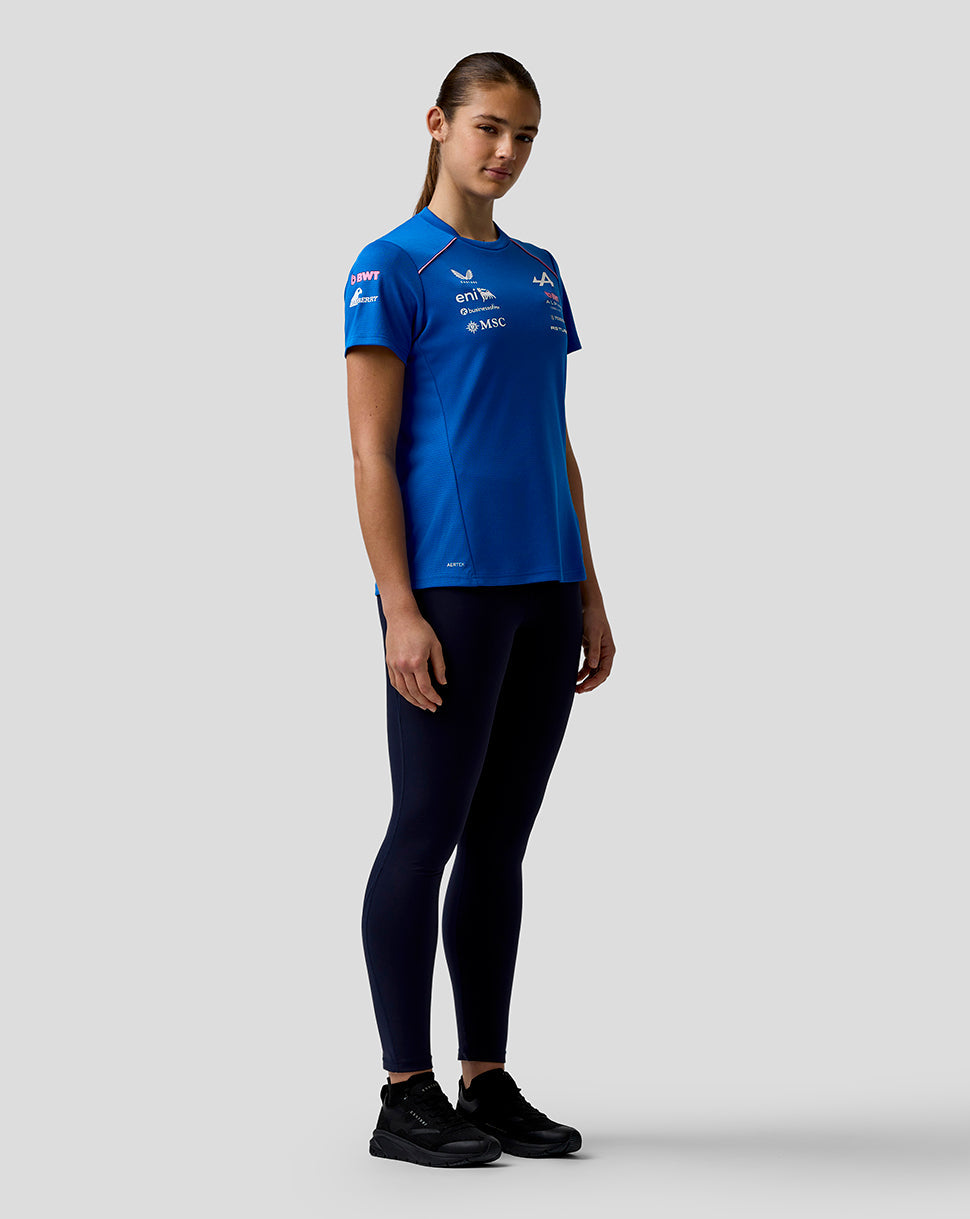 BWT Alpine Formula One Team Set Up Women's Official Personalised Set Shirt - Lapis Blue