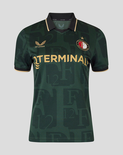 Feyenoord Twelfth shirt in dark green with gold trim and large TERMINAL sponsor across the chest