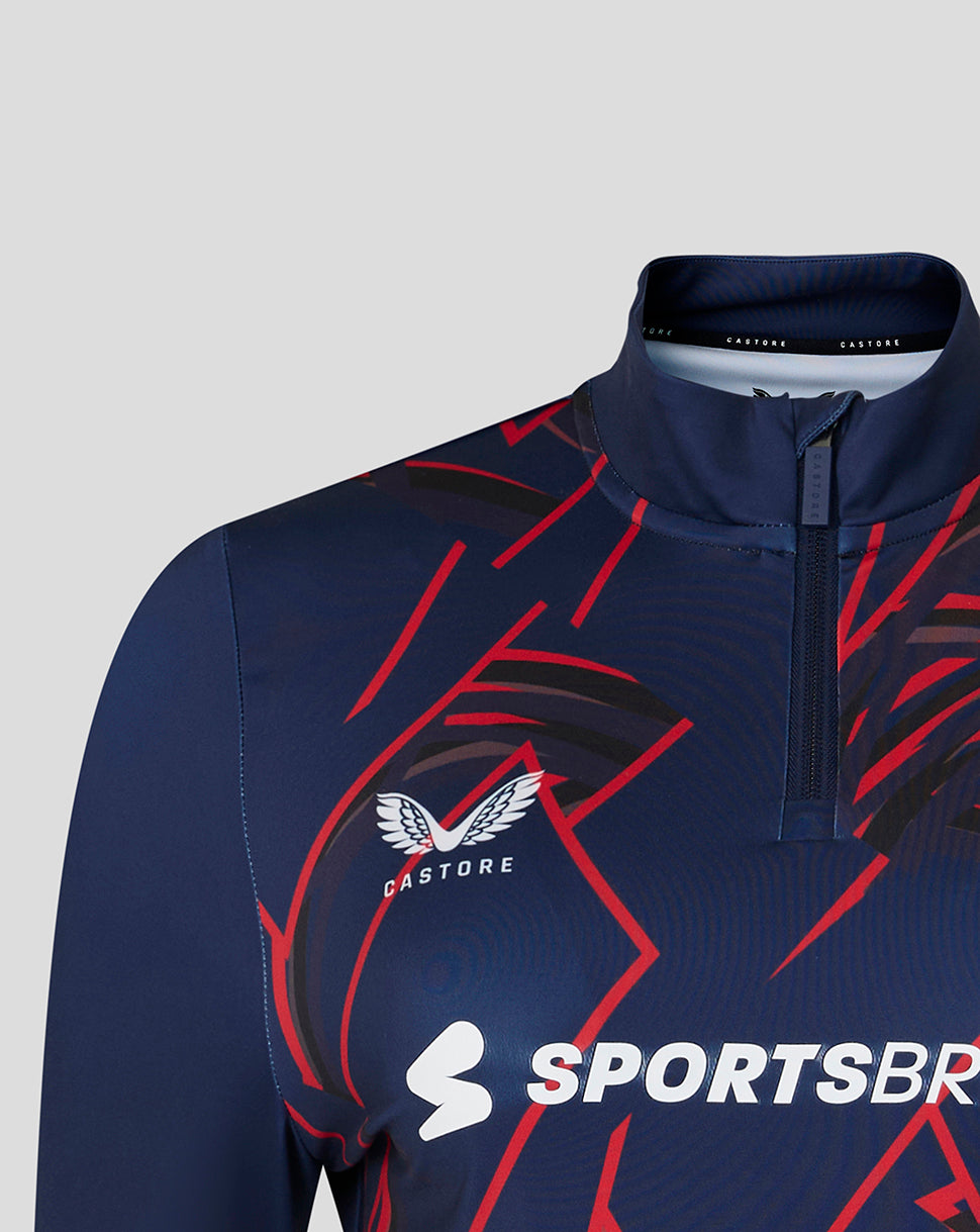 Lancashire Cricket Women's 26/27 Performance Quarter Zip - Peacoat - Peacoat