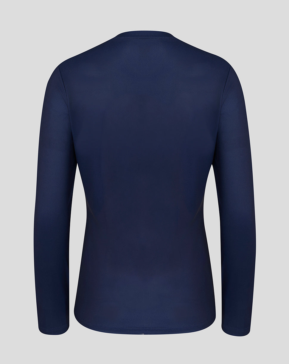 Lancashire Cricket Women's 26/27 Long Sleeve Performance T-Shirt - Peacoat