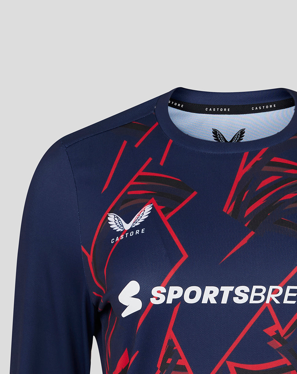 Lancashire Cricket Women's 26/27 Long Sleeve Performance T-Shirt - Peacoat - Peacoat