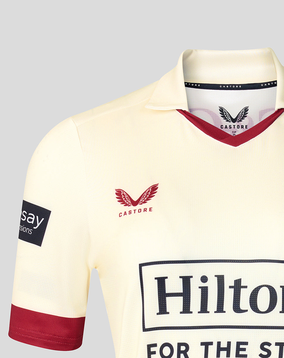 Lancashire Cricket Women's 26/27 County Champs Short Sleeve Jersey - Cream - Cannoli Cream