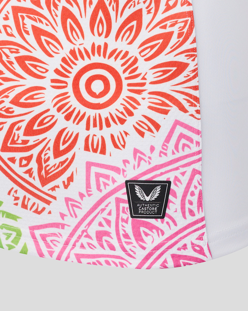 Product with a colorful geometric pattern and Castore label on a white background