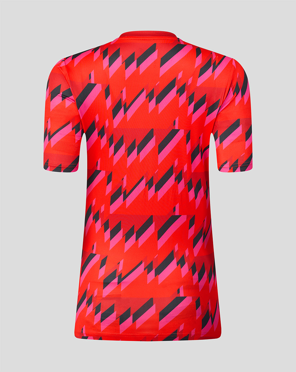 Welsh Fire The Hundred Mens 2026 Short Sleeve Training T-Shirt - Red