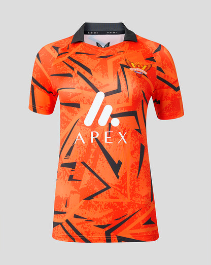Womens Sunrisers Leeds The Hundred Short Sleeve Stretch Jersey Round Neck 2026