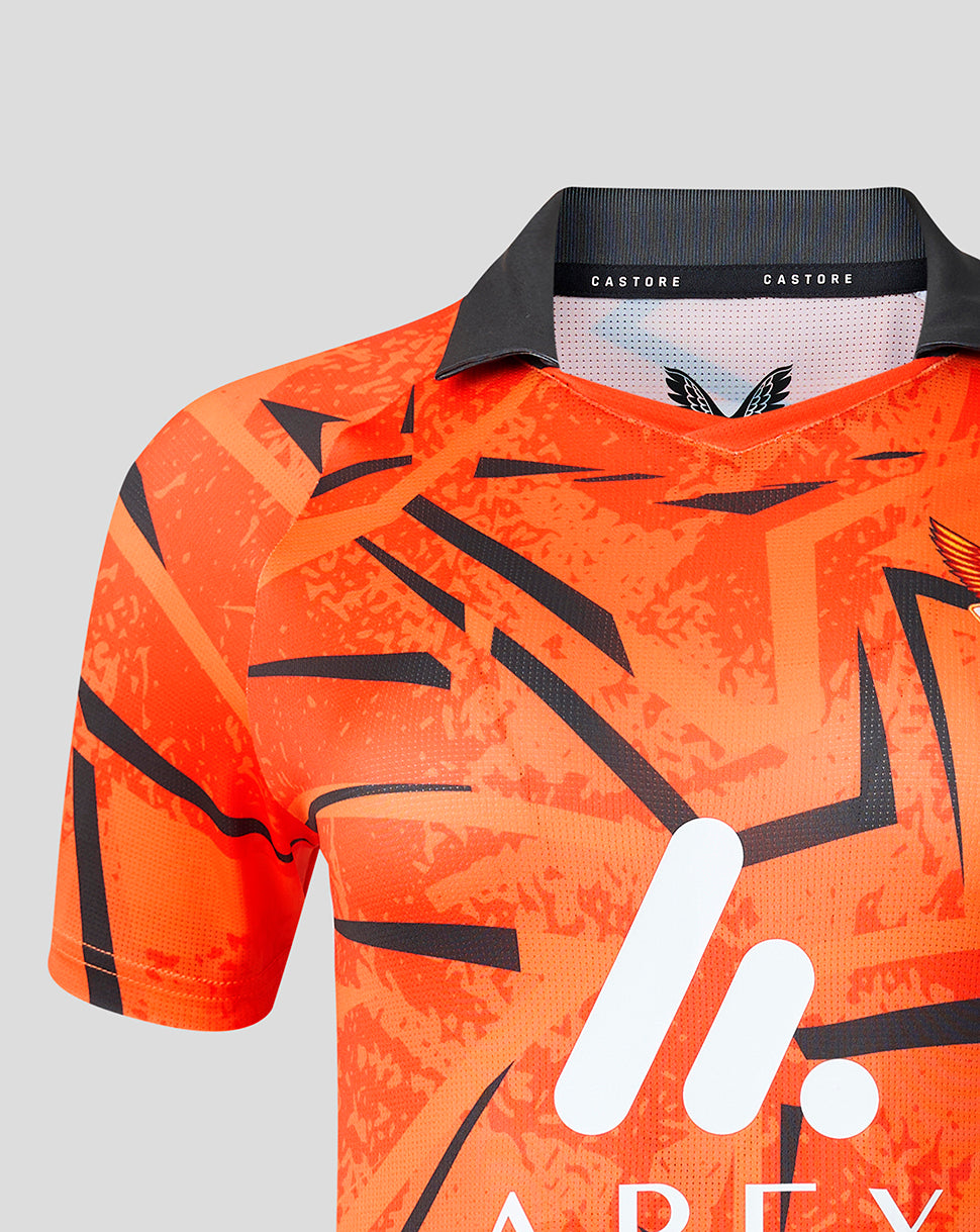 Womens Sunrisers Leeds The Hundred Short Sleeve Stretch Jersey Round Neck 2026