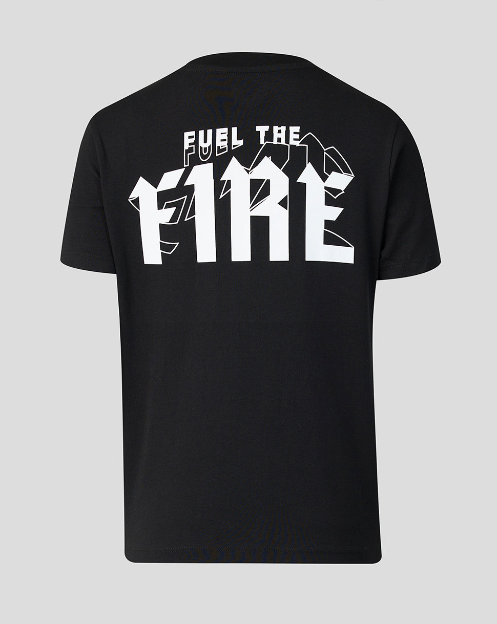 Women's Welsh Fire Fuel The Fire T-Shirt Black
