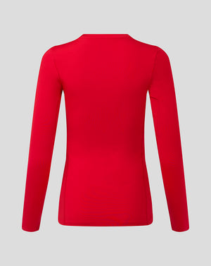 Womens Baselayer Long Sleeve Top - True Red